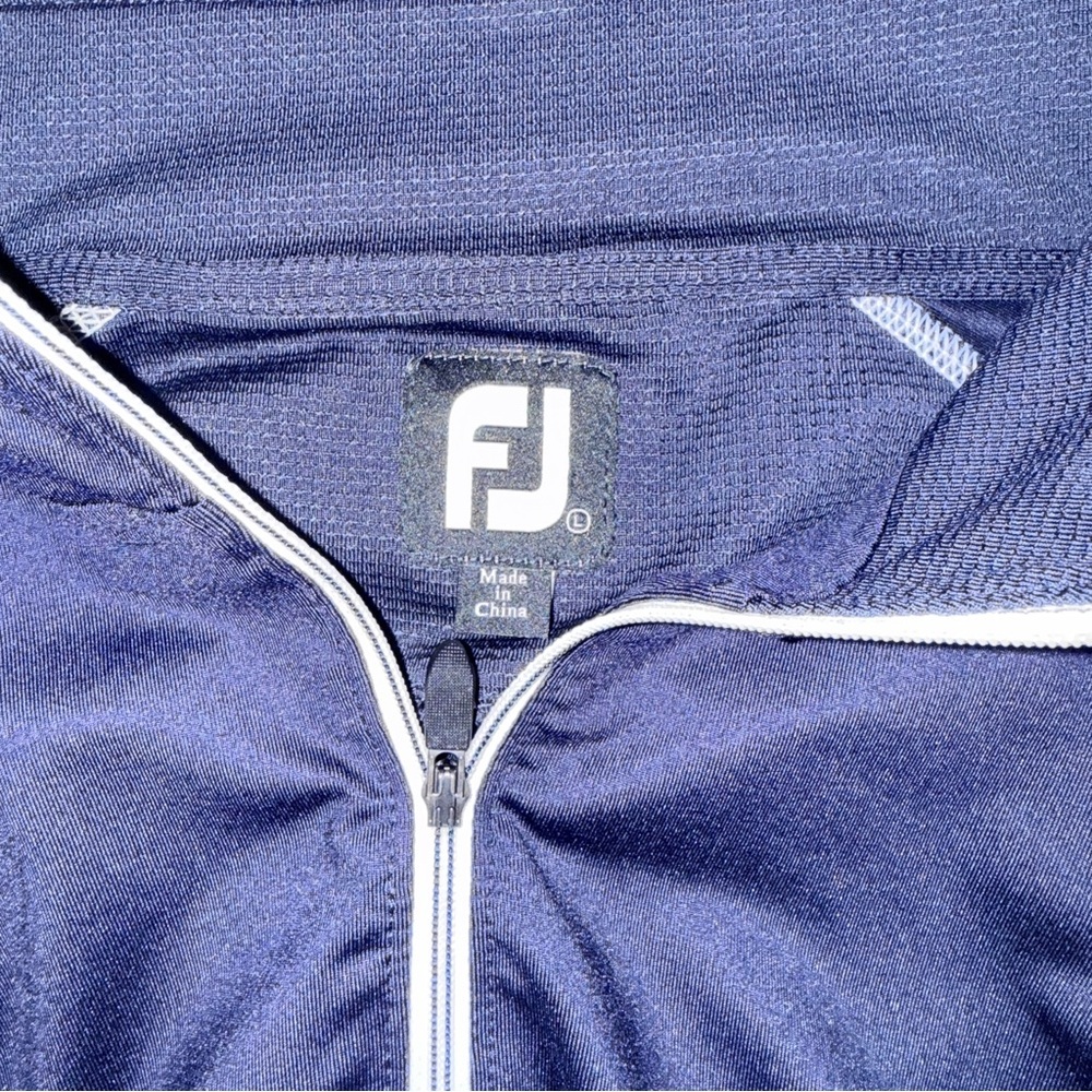 FootJoy Performance ¼-Zip Pullover | Navy Stretch Golf Layer | Men’s Medium - Picture 6 of 7